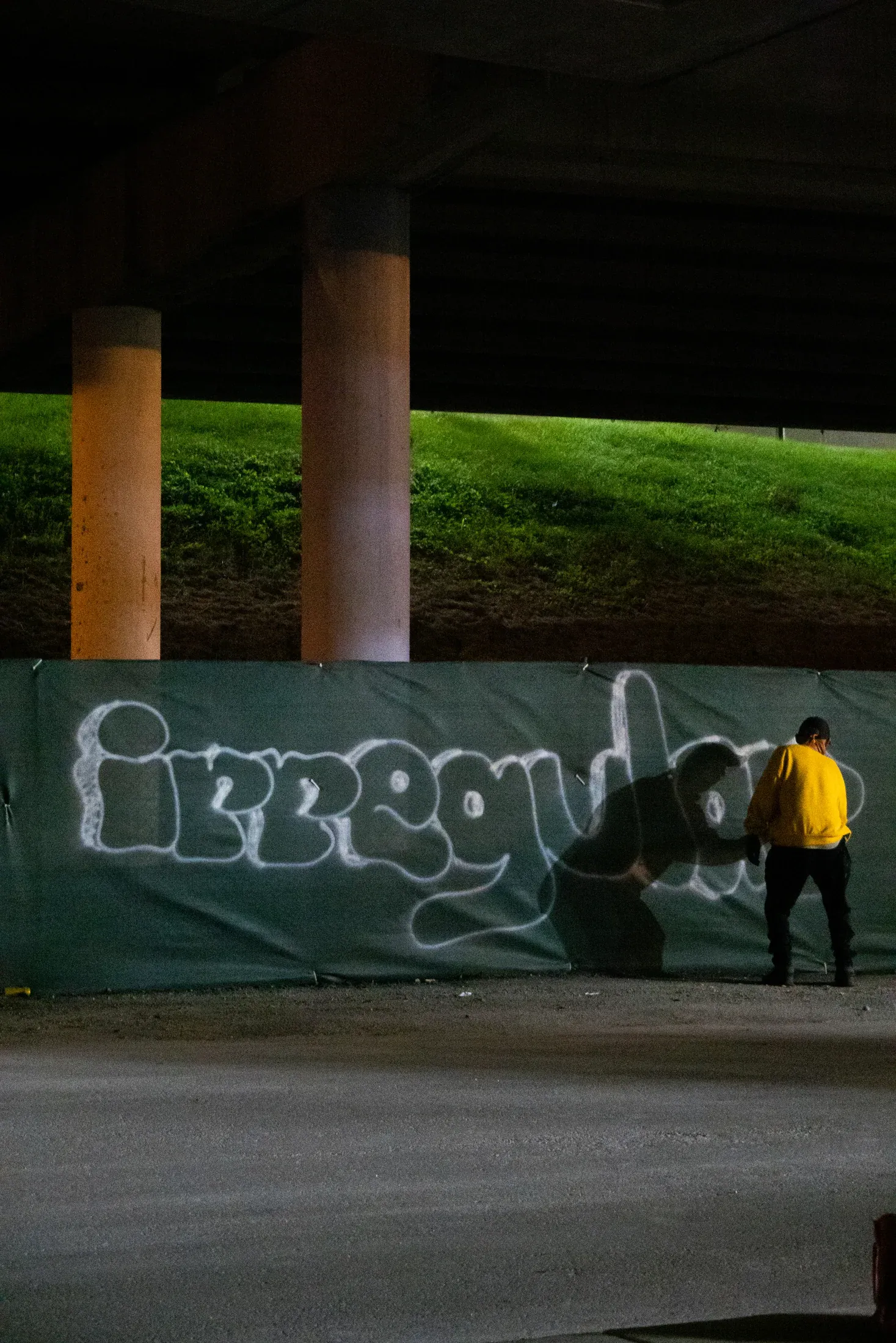 Irregular with friends at the close of the night.